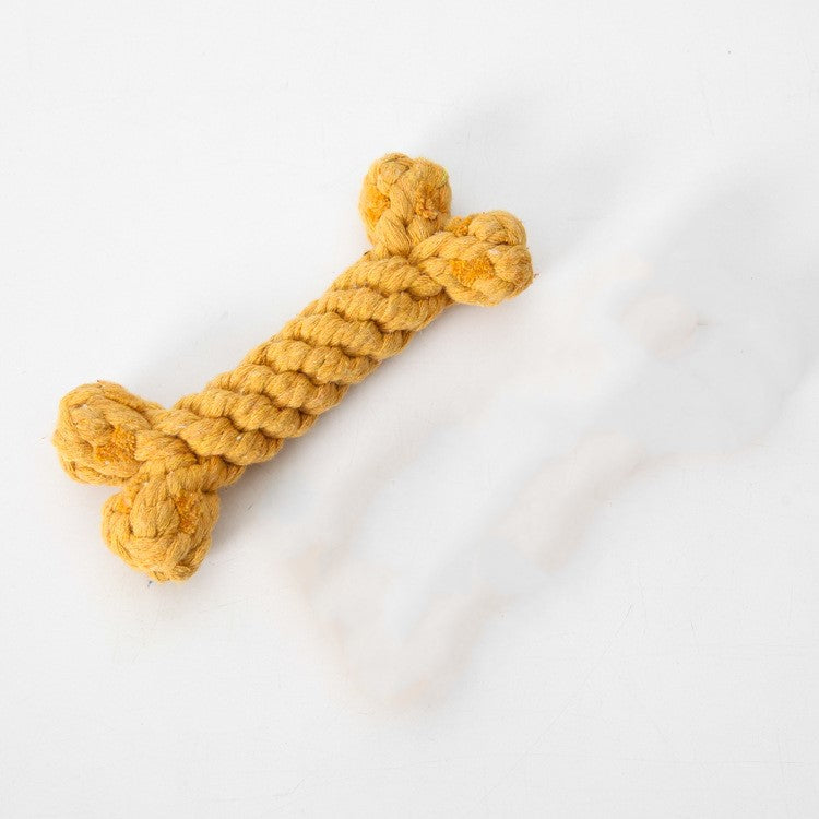 Rope Braided Knot Bone Dog Toy
