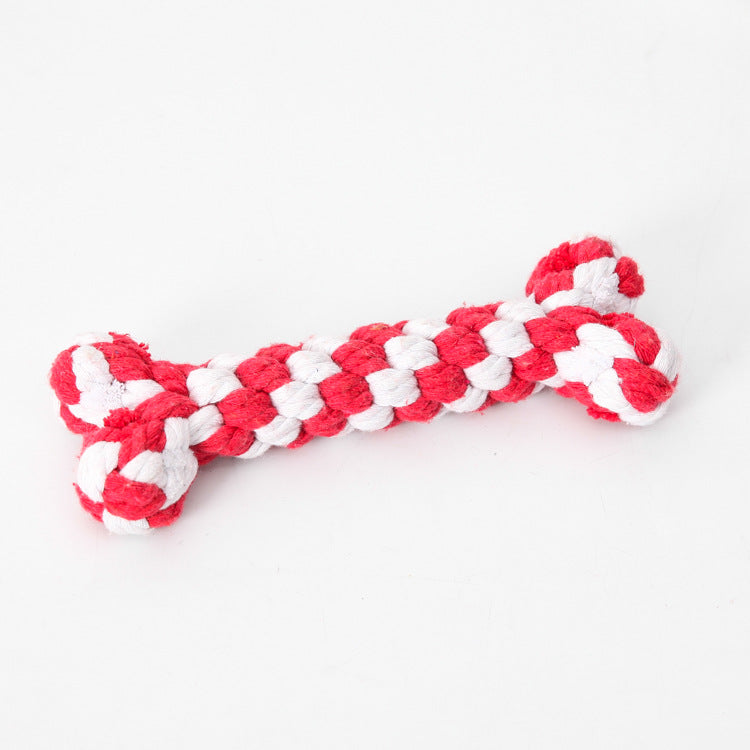 Rope Braided Knot Bone Dog Toy