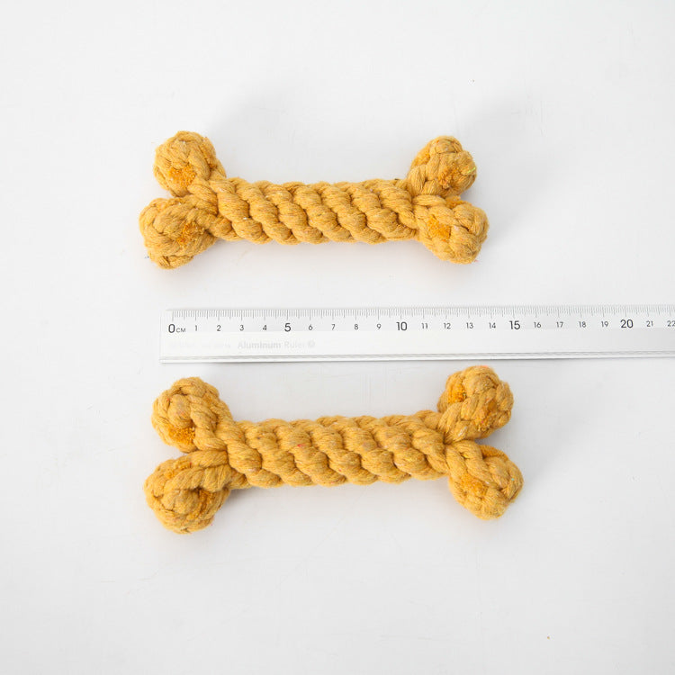 Rope Braided Knot Bone Dog Toy