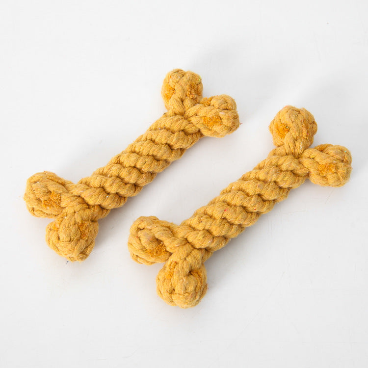 Rope Braided Knot Bone Dog Toy