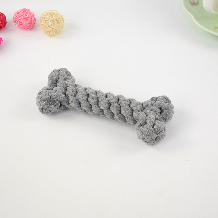 Rope Braided Knot Bone Dog Toy