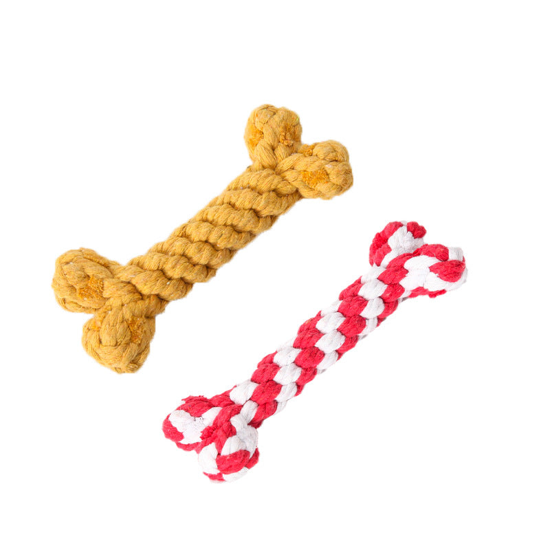 Rope Braided Knot Bone Dog Toy