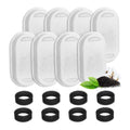 16 Pieces Cat Water Fountain Filters and Foam Sponge for 3.2L Stainless Steel Cat Fountains