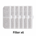 Cat Water Fountain Replacement Filters,for YSJ 1101 Water Fountain, 6 Pack Pet Fountain Filters with Activated Carbon and Sponge, Compatible with XC528 3L/101oz Automatic Cat Water Fountains