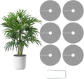 Plant Pot Cover Soil Blocker Mesh Mat Plant Protector from Cats Indoor Animals Flexible Cuttable Plant Covers with Pins Breathable Garden Plant Cover for Digging Spills 6 Pack 30cm