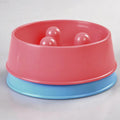YES4PETS Anti-Gulp Slow Feeder Bowl – Pink