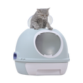 YES4PETS Hooded Cat Toilet Litter Box Tray House With Drawer & Scoop Blue