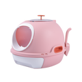 YES4PETS Hooded Cat Toilet Litter Box Tray House With Drawer & Scoop Pink