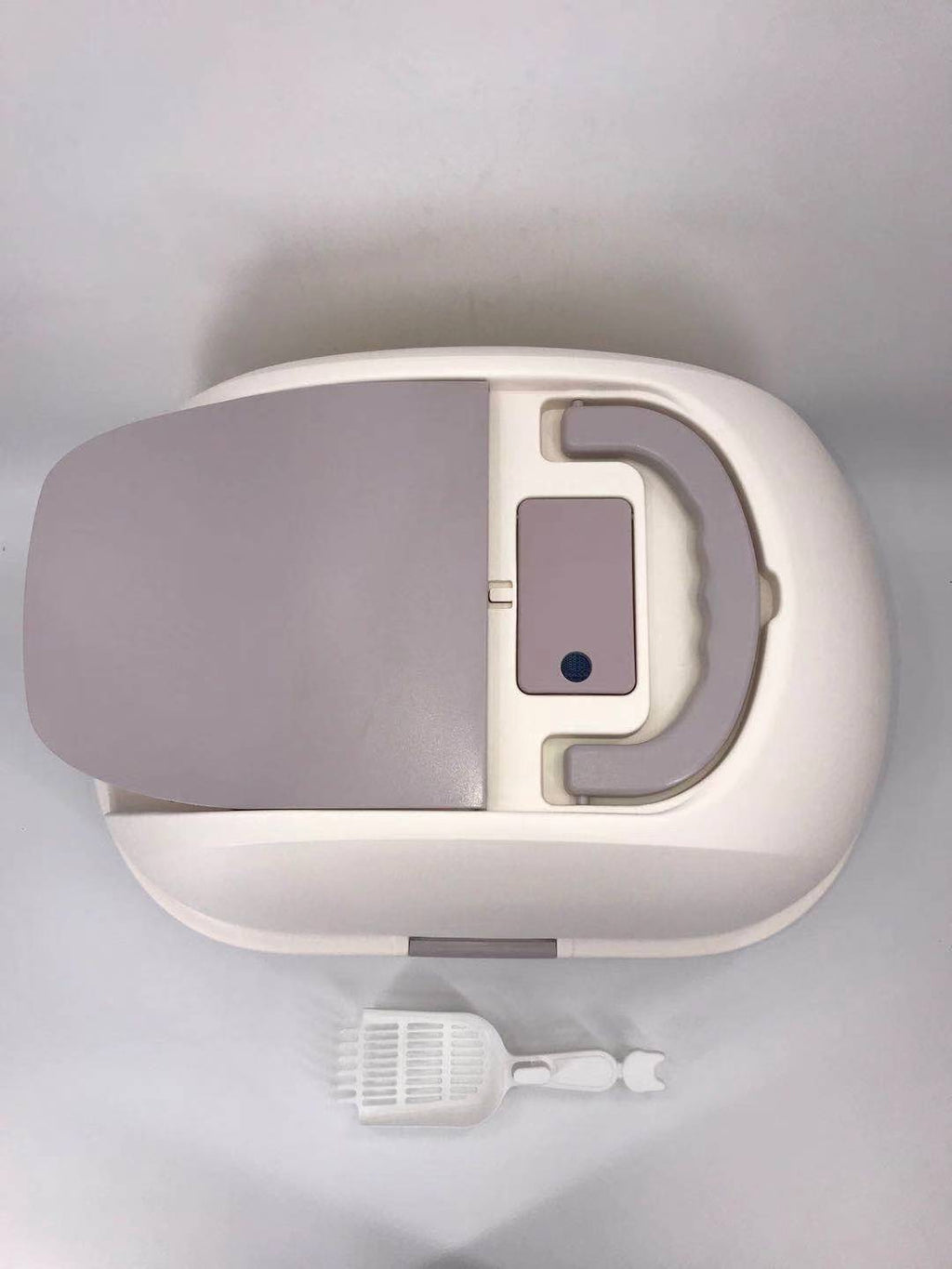 YES4PETS XL Portable Hooded Cat Toilet Litter Box Tray House w Charcoal Filter and Scoop White
