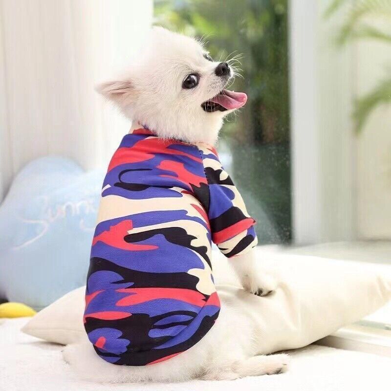 L Size Cute Pet Dog Warm Jumper Sweater Clothes Puppy Cat Knitwear Knitted Coats Winter - Blue Rabbit