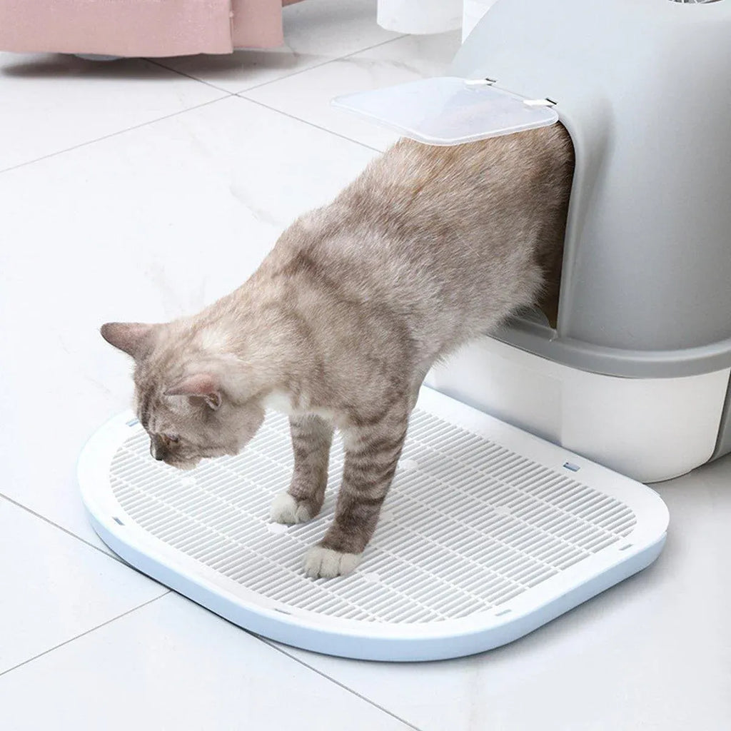 Anti Spill Cat Litter Mat Double Layer Pet Toilet Mat for Litter Box - Green