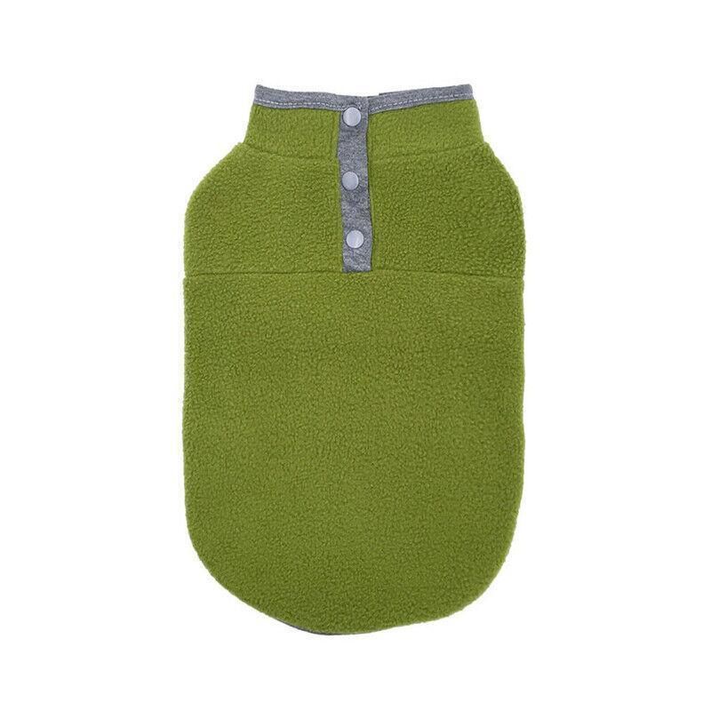 L Pet Dog Puppy Winter Warm Fleece Jumper Vest Coat Jacket Apparel Clothes Outdoor - Pink