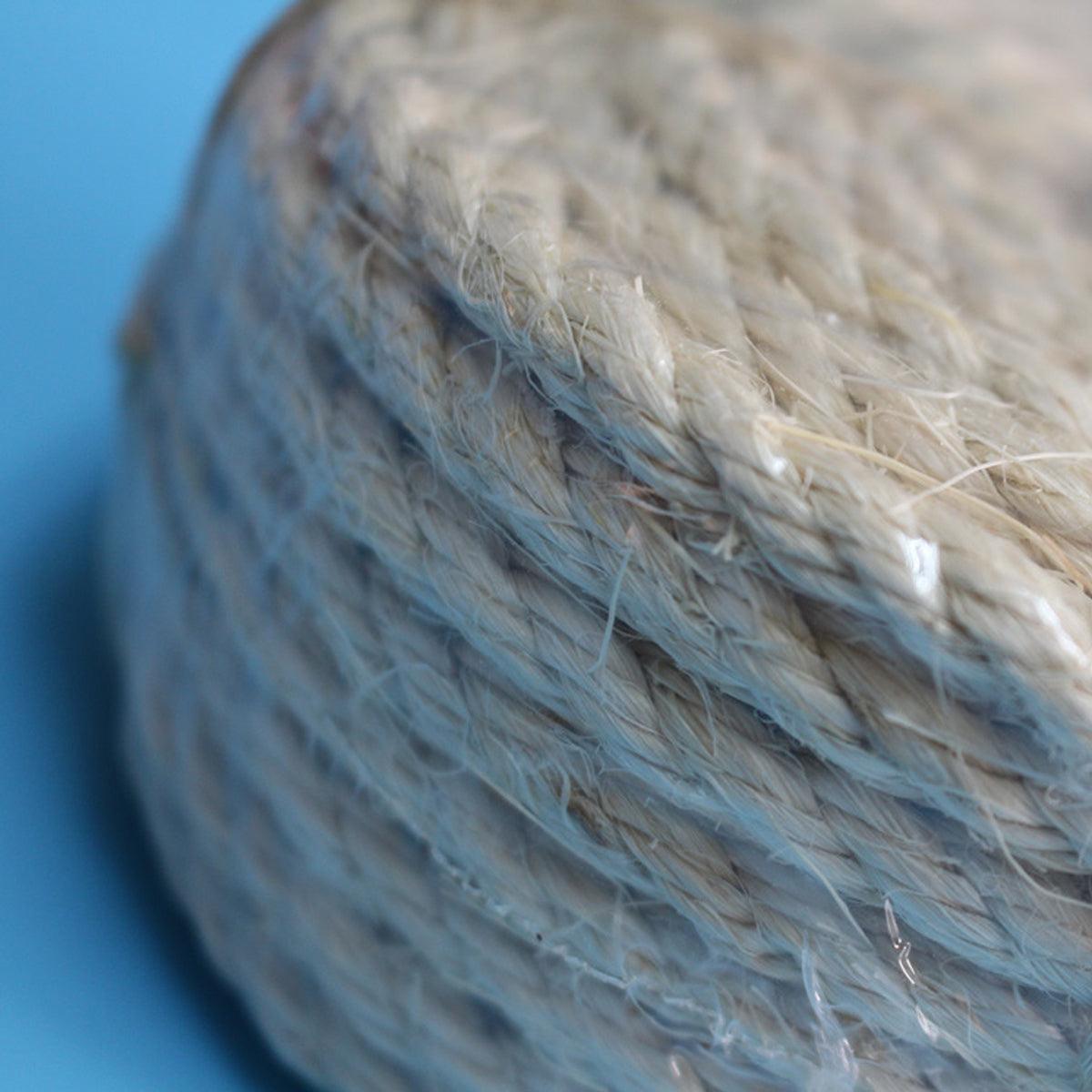 Vintage Burlap Rope Woven DIY Cat Climbing Scratch Rope 6-8mm Home Decoration - 6mm x 50m