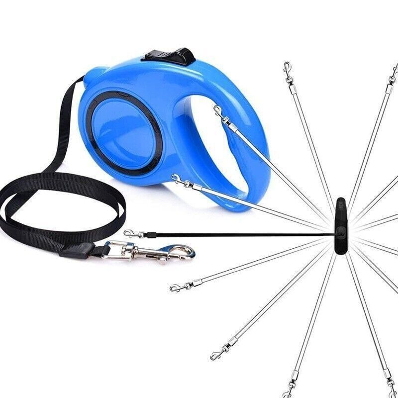 5M Dog Lead Leash Strong Retractable Extendable 5M Lockable Heavy Duty 15Kg - Green