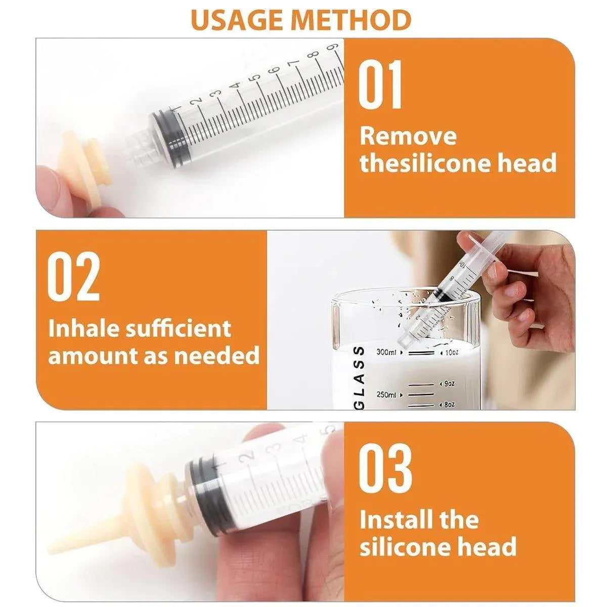 Kitten Puppy Pet Feeding Syringe Feeder Cat Dog Nursing Bottle with Pacifier - S-5PCS