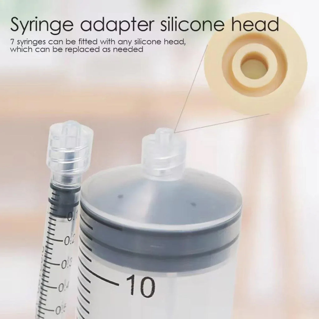Kitten Puppy Pet Feeding Syringe Feeder Cat Dog Nursing Bottle with Pacifier - S-5PCS