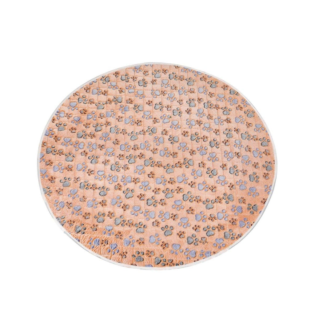 Waterproof Dog Pads Round Diaper Pads Pet Training Pads for Puppies and Dogs - Khaki-55cm