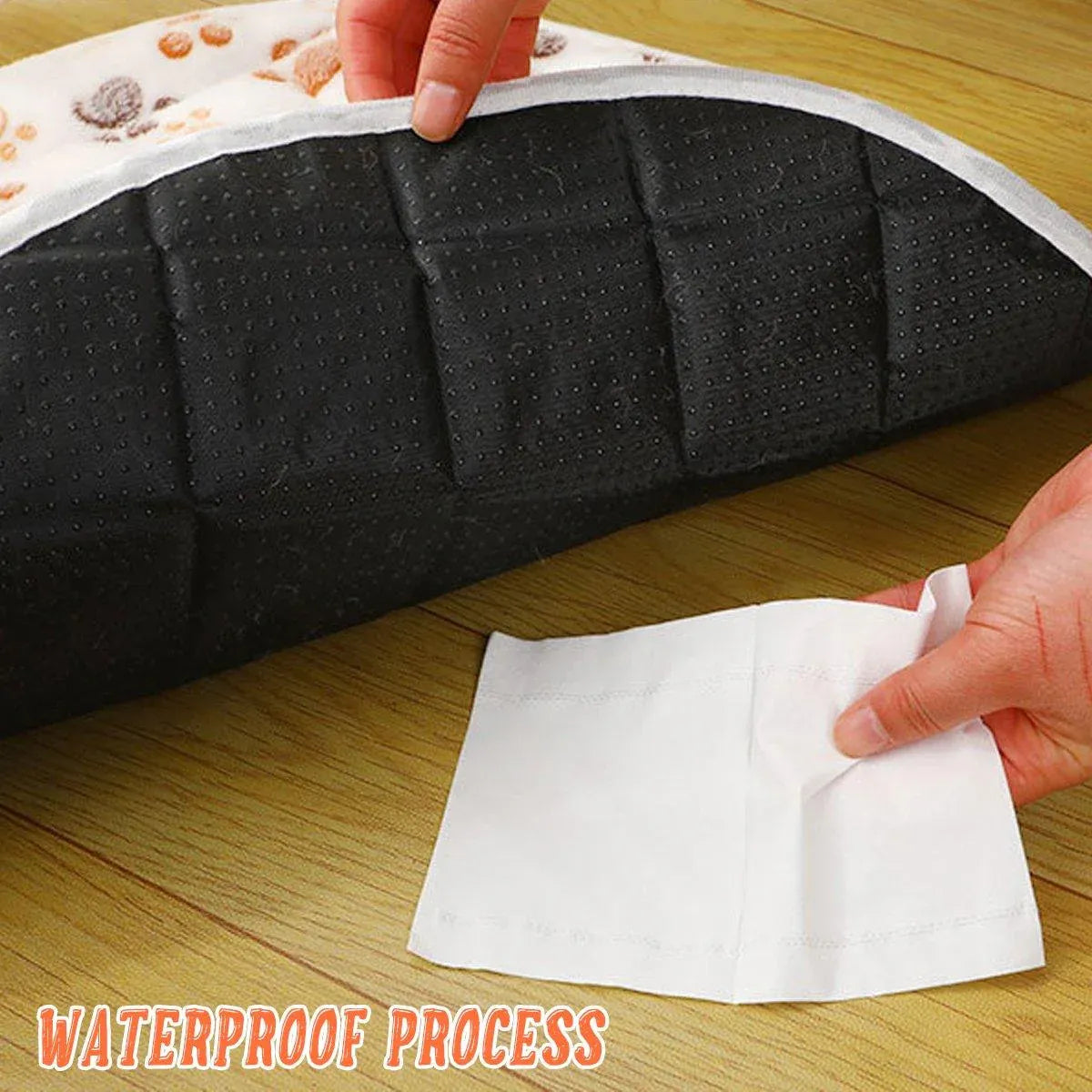 Waterproof Dog Pads Round Diaper Pads Pet Training Pads for Puppies and Dogs - Khaki-55cm
