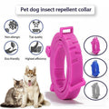 Short Adjustable Pet Anti Flea Tick Neck Collar For Dog Cat Kitten 8 Months Protect - Grey