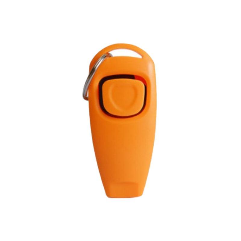 Dog Whistle and Clicker Set for Training Stop Barking Obedience Tool Combo - Red