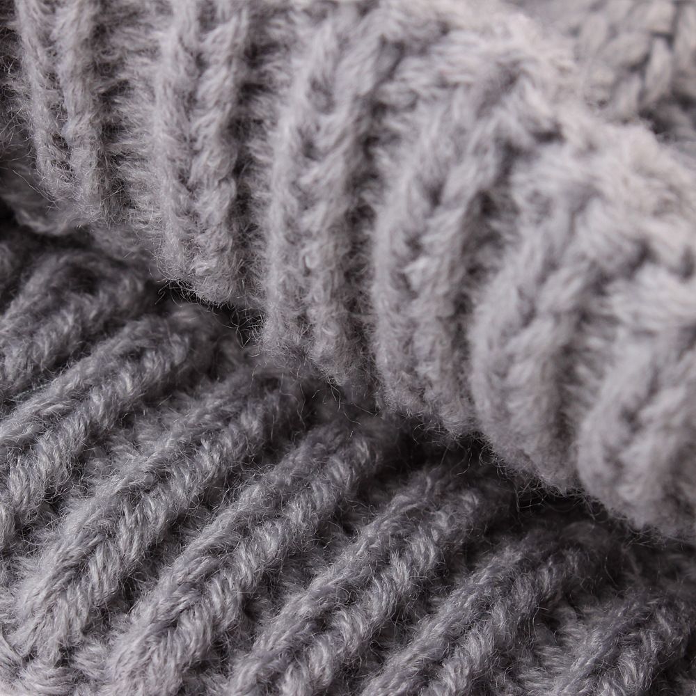 Grey XL size Cosy Cable Knit Dog Jumper -  Warm Winter Pet Clothing, Soft High Neck Design, Small to Medium Dogs, Easy Wear Pullover Style, Ideal for Chilly Evenings and Outdoor Walks