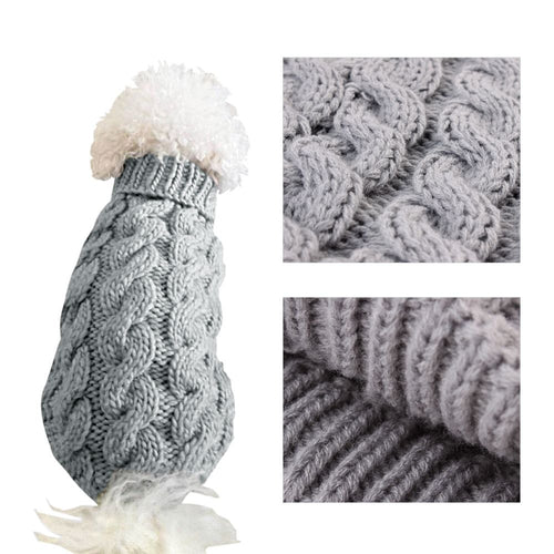 Cable Knit Dog Jumper